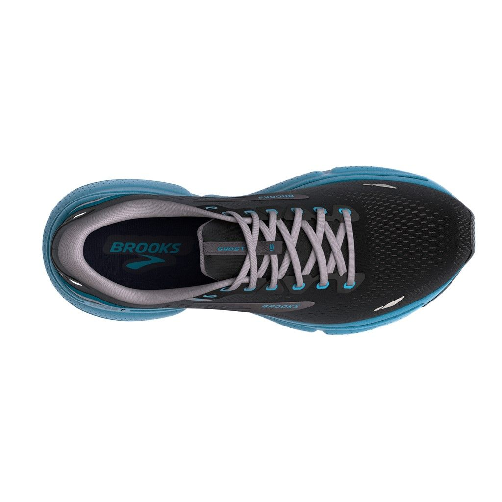 Brooks Men's Ghost 15 056 Black/Blackened Pearl/Blue